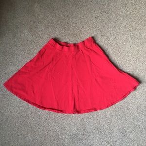 Forever 21 red skater skirt